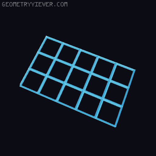 Gridfinity Baseplate for Ikea ALEX (Measurements Fixed) 3D model thumbnail