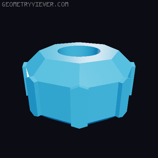 M3-M8 Thumbscrews 3D model thumbnail