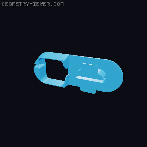 Steam Deck OLED Charger Holder 3D model thumbnail
