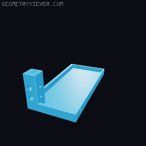Modular 10 Inch Server Rack - Reworked 3D model thumbnail