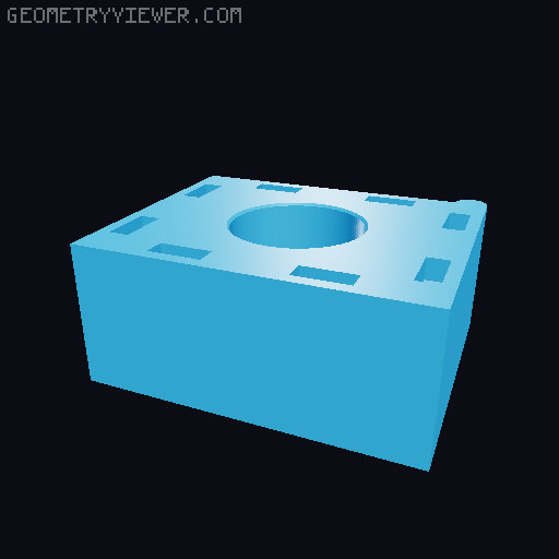 DDD Printable Wall Control System 3D model thumbnail