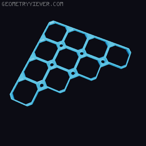 openGrid Triangular Tiles (2x2 - 12x12) 3D model thumbnail