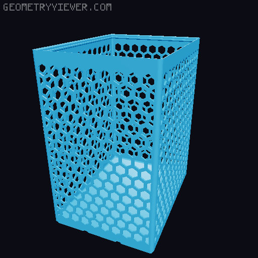 Gridfinity Hex Bins all sizes 3D model thumbnail