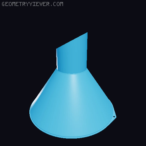 Funnels. Various sizes 25mm to 200mm 3D model thumbnail