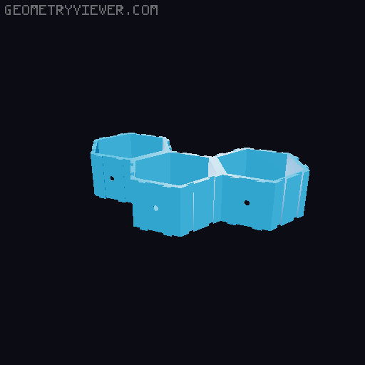 Lego Minifigure Hexagons - Bigger and Better 3D model thumbnail