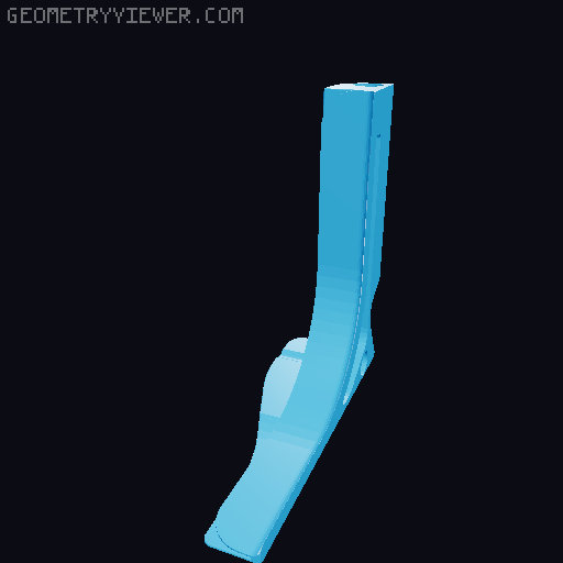 Redirected and reinforced base, printable pipes 3D model thumbnail