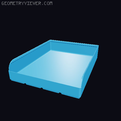 Gridfinity rouded bins collection all sizes 3D model thumbnail