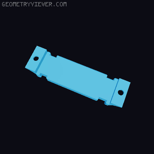 Glasses Holder Wall Mount Remix (with 2 or 3 tray variant) 3D model thumbnail