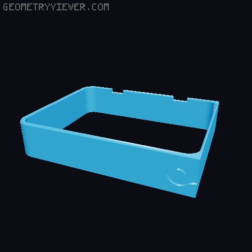 Modular frame for 7 Segment Counter (Seiko ST306 - inspired) 3D model thumbnail