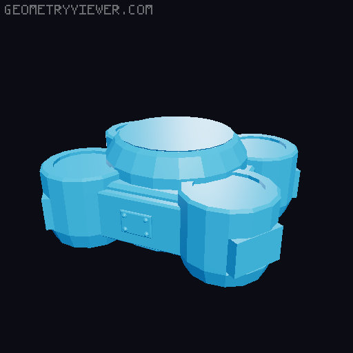 Faijin quadrupedal robot from the mobile and desktop game Kreig Robots 3D model thumbnail