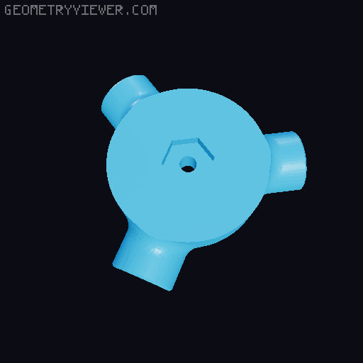 Larger Wind Turbine 1.7x bigger 3D model thumbnail