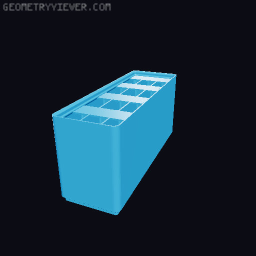 Gridfinity Ultra Light Bins - Divider Label Edition 3D model thumbnail