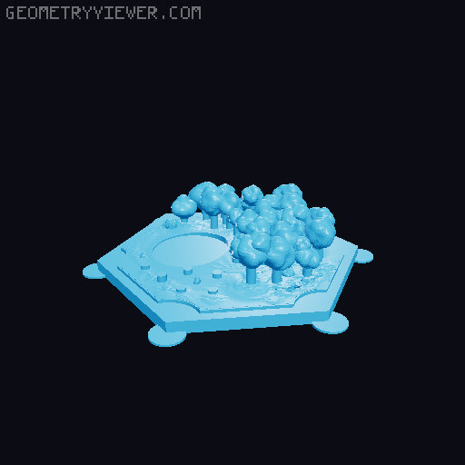 3D Catan - Fixed some tiles 3D model thumbnail