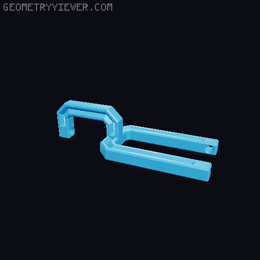 Tabletop sewing clamp 3D model thumbnail