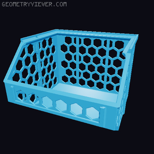 Stackable Baskets 3D model thumbnail