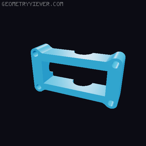 EXPLORER-MK1 3D PRINTED 1:10 RC CHASSIS 3D model thumbnail