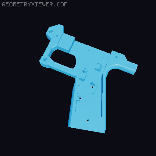 6mm Spring Holes for Protean Trigger and Adjustment Pin 3D model thumbnail