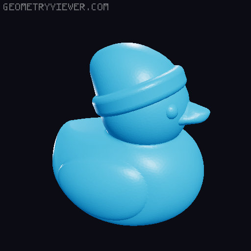 Floating Plastic Ducks 3D model thumbnail