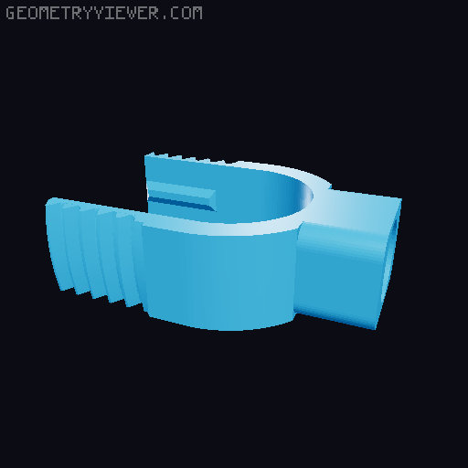 Dishcloth hanger 3D model thumbnail