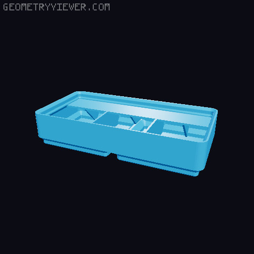 Gridfinity Ultra Light Bins - Divider Label Edition 3D model thumbnail