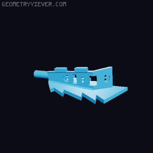 Godzilla Lamp 3D model thumbnail