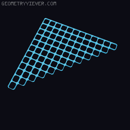 openGrid Triangular Tiles (2x2 - 12x12) 3D model thumbnail