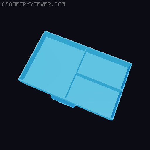 Modular Organizer 3D model thumbnail