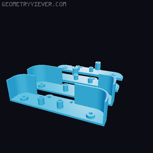 Differential walking robot with moving gears, pointer, arms and mouth. 3D model thumbnail
