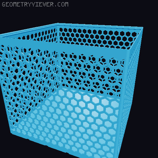 Gridfinity Hex Bins all sizes 3D model thumbnail