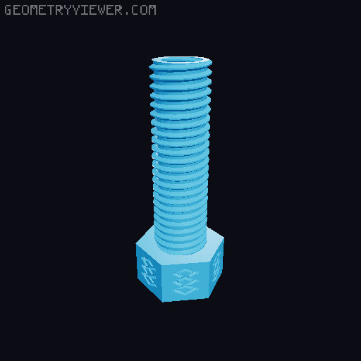 Screwable headset holder 3D model thumbnail