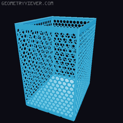 Gridfinity Hex Bins all sizes 3D model thumbnail
