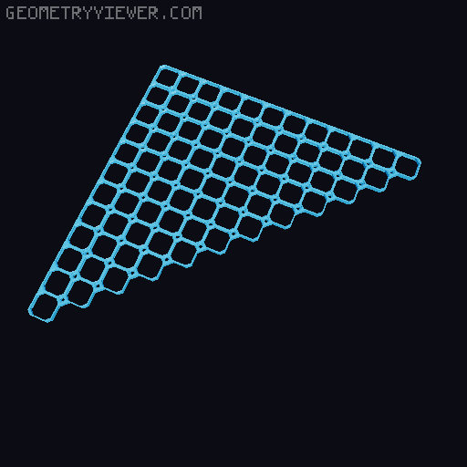 openGrid Triangular Tiles (2x2 - 12x12) 3D model thumbnail