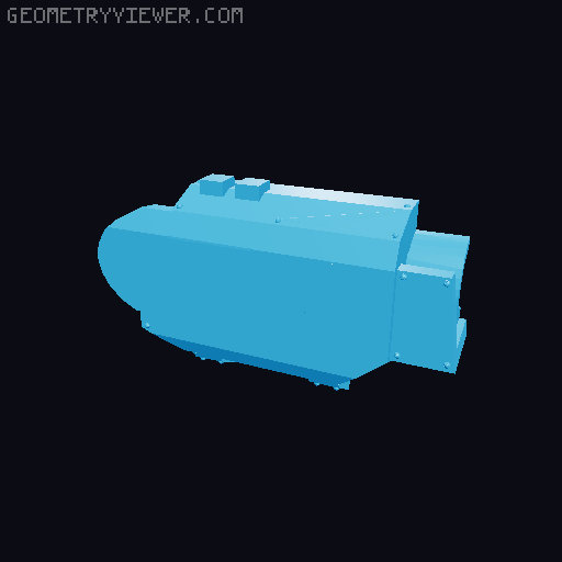 40mm frame parts 3D model thumbnail