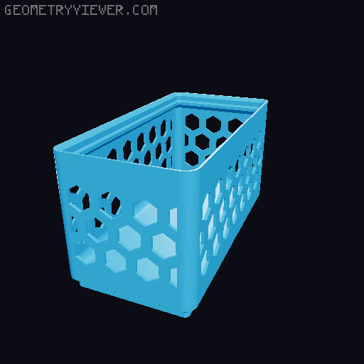 Gridfinity Hex Bins all sizes 3D model thumbnail