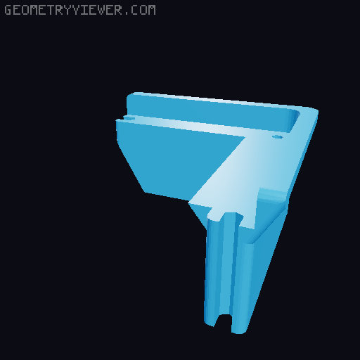 Creality K1 Riser for LED Mod 3D model thumbnail