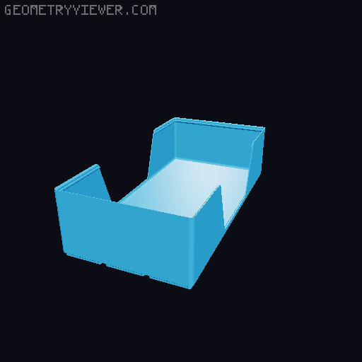 Gridfinity wall cutout collection 3D model thumbnail