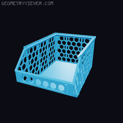 Stackable Baskets 3D model thumbnail