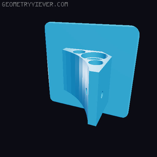 Cable Standard Spool Holder Gridfinity - customizable 3D model thumbnail