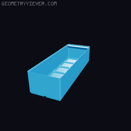 Gridfinity cups height 8 (60mm) collection 3D model thumbnail
