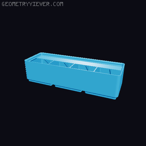 Gridfinity Ultra Light Bins - Divider Label Edition 3D model thumbnail