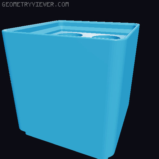 Gridfinity nozzle needle holder 3D model thumbnail