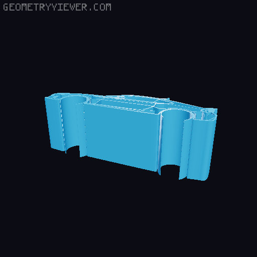 Car silhouettes! different models 3D model thumbnail