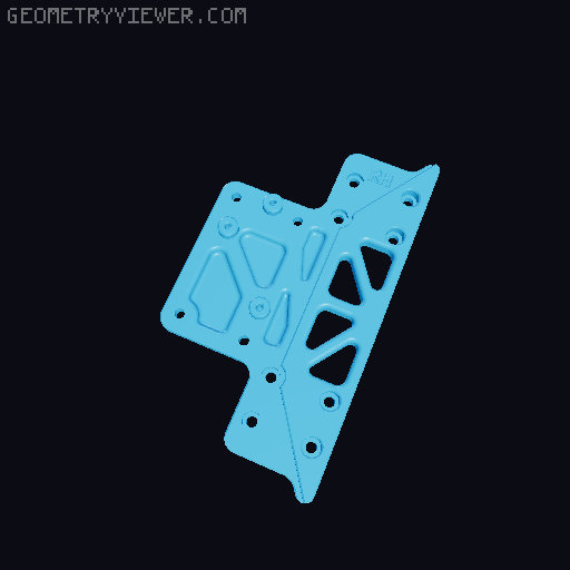 UPDATED (07/09/24) For @NeedItMakeIt LH & RH LENEAR RAILS flat PLATE ADAPTER, SE & KE 3D model thumbnail