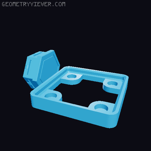 Honeycomb Wall Gridfinity Magnet Base 3D model thumbnail
