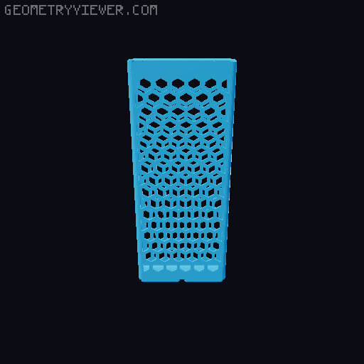 Gridfinity Hex Bins all sizes 3D model thumbnail