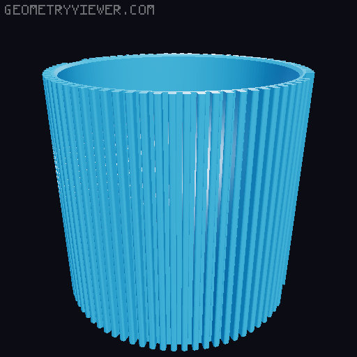 Classy Stand Planter - Mid-Century Modern Style Planter - with Drainage Holes - Drip Tray 3D model thumbnail