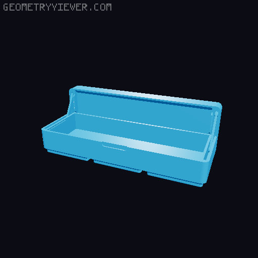 Gridfinity Linkage Lid Box (Print in Place) 3D model thumbnail