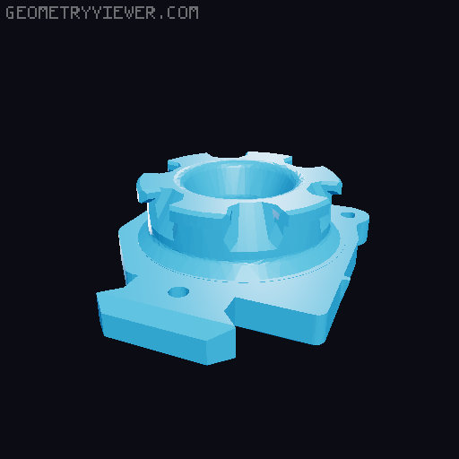 Goblin - Plunger & Front for 38mm OD x 35mm ID Tube 3D model thumbnail