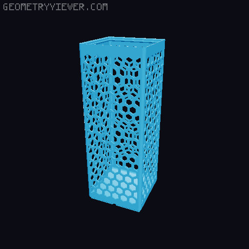 Gridfinity Hex Bins all sizes 3D model thumbnail