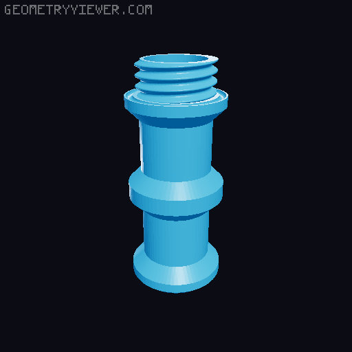 Double TPU Seal EDC Container 3D model thumbnail